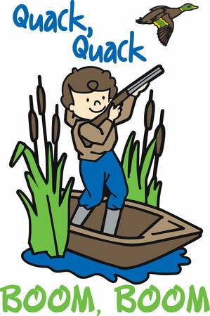 Pick these duck hunting designs from concord collectionsのイラスト素材