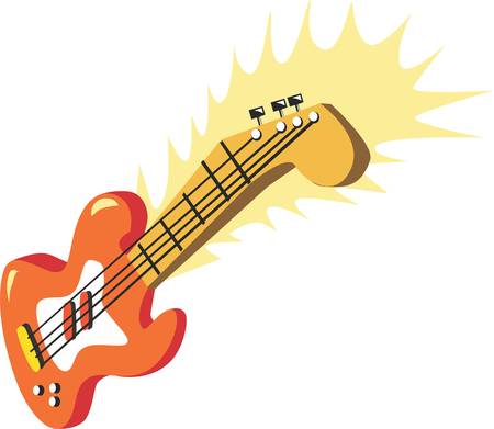 The classical guitar has a dynamic to it unlike a regular acoustic guitar or an electric guitar.のイラスト素材