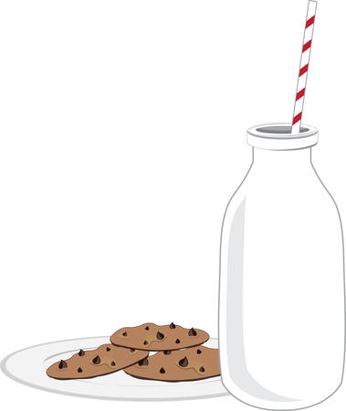A type of cookie containing bits of solid chocolate and often nuts pick those designs by concordのイラスト素材
