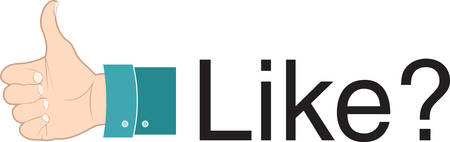 Thumbs up when everything is going great.のイラスト素材