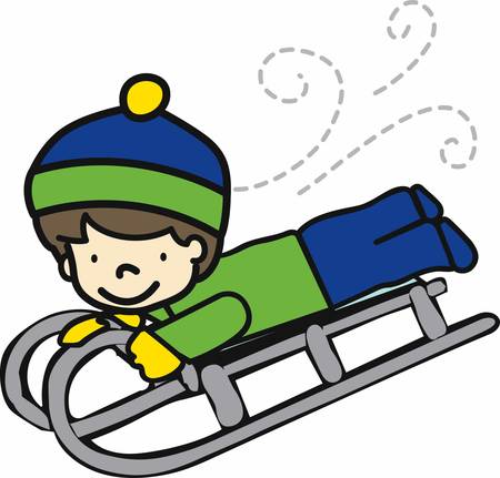 January brings the snow makes our feet and fingers glowのイラスト素材