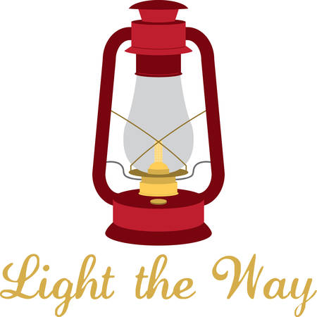 A vintage lamp is the perfect way to light your path.のイラスト素材