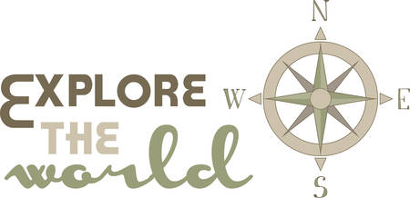 A compass can point the way for your direction.のイラスト素材