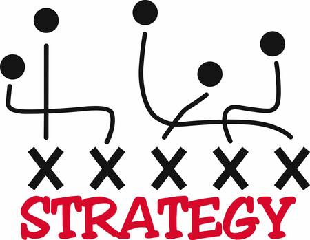 Football fans can support their team with some good game plays.のイラスト素材