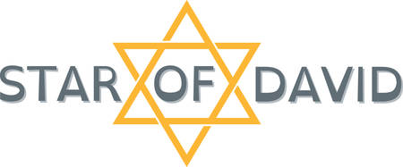 Use this Star of David for simple touch on Hanukkah decorations.のイラスト素材