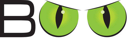 Monster eyes are a great Halloween decoration.のイラスト素材