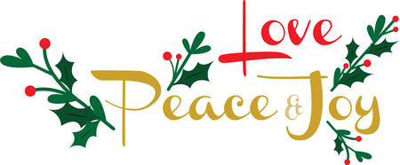 Use this peaceful and joyous design for Christmas.のイラスト素材