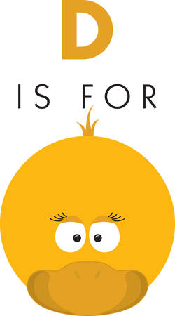 Use this duck head for a baby towel.のイラスト素材