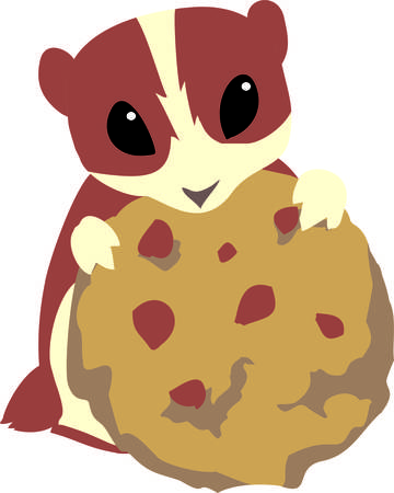 A squirrel animal is just a rat with a cuter outfit.のイラスト素材