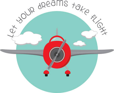 Use this airplane for a cute toddler shirt.のイラスト素材