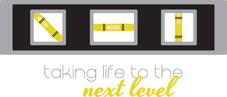 Use this level for a construction piece.のイラスト素材