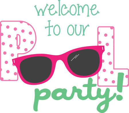 Make a splash this summer with these extreme retro sunglasses with eyecatching lenses.のイラスト素材