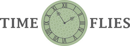 "Modern wall clocks are functional home fashions. Get decorative Roman numeral clocks and give your home a primitive touch. "のイラスト素材