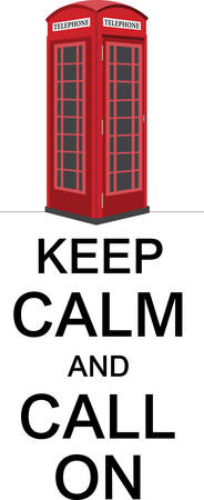 A visit to London would not be complete without these cute phone booths.のイラスト素材