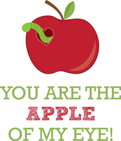 Use this happy worm for a baby shirt.のイラスト素材