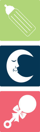 Looking to add style to your baby's nursery  This design is perfect on nursery furniture and decor!のイラスト素材