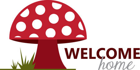 Put the cute in kids embroidery with this adorable mushroom motif on bodysuits, layettes, t-shirts, hats, bibs  more!
