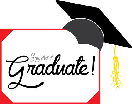 Share stories and preserve memories.  This design is great to use as a decoration for your grad party and also makes a great keepsake.のイラスト素材