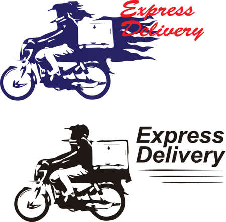 Describe the speed, security and timely delivery of packages to consumersのイラスト素材