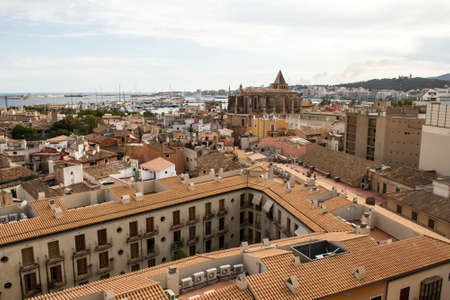 Palma de Mallorca, panoramic view from a terrace
の写真素材