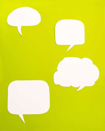 Cartoon bubbles on a green background
の写真素材