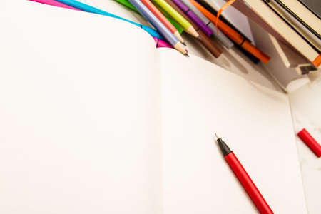 Studying and doing homeworkの写真素材