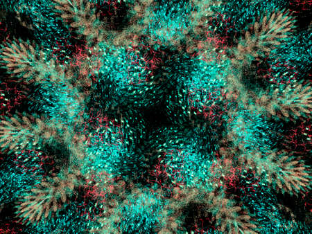 A digitally generated background fractal.の写真素材