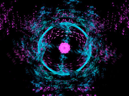A digitally generated background fractal.