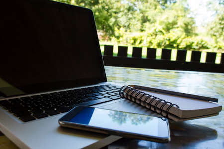 So relaxing working with the laptop in the nature