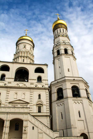 The Ivan the Great Bell Tower, inside the Kremlin, in Moscowの写真素材