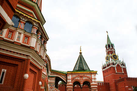 St Basil Cathedral in Moscow, in the Red Squareのeditorial素材