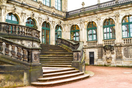 Zwinger courtyard in Dresden, Germanyのeditorial素材