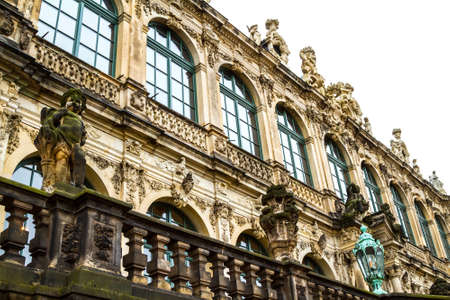 Zwinger courtyard in Dresden, Germanyのeditorial素材