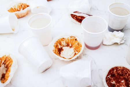 Mess when the party is finishedの写真素材