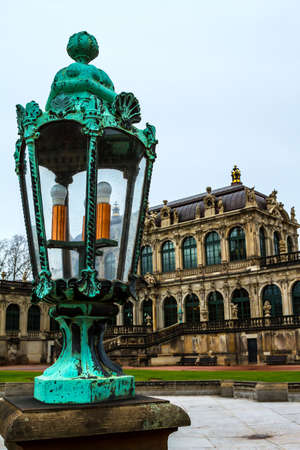 Zwinger courtyard in Dresden, Germanyのeditorial素材