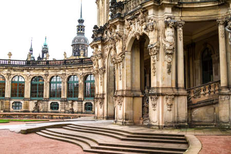 Zwinger courtyard in Dresden, Germanyのeditorial素材