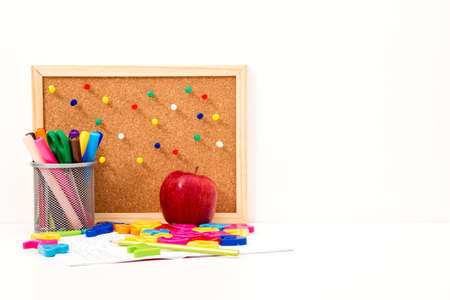 Studying maths, doing some calculations, backgroundの写真素材