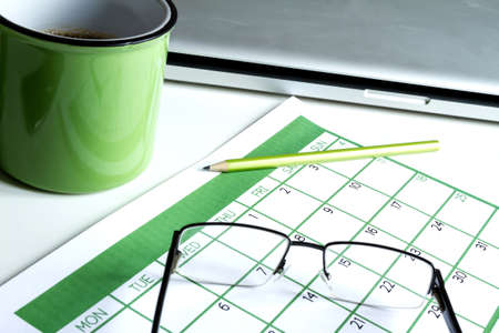 Organizing business and personal tasks and meetingsの写真素材