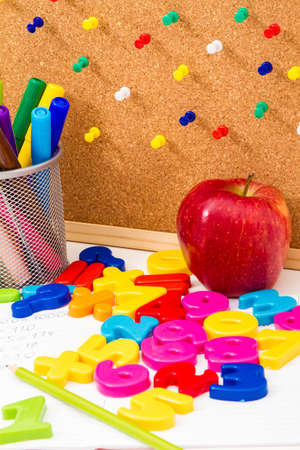 Studying maths, doing some calculationsの写真素材