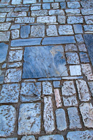 Brown and black pebbles floor backgroundの写真素材