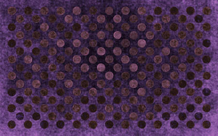 Purple brown lilac dots and circles on vintage background. Decorative ornamental pattern from round...