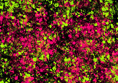 Pink green magenta vintage background with spots, splashes and dots. Watercolor texture with blur and gradient. A magical space for creative art ideas and graphic design. Spotted texture.の写真素材