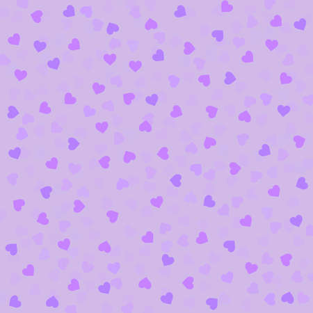 Purple violet lilac background with hearts. Space for graphic design, creative ideas and text. Festive background with a pattern of hearts.の写真素材