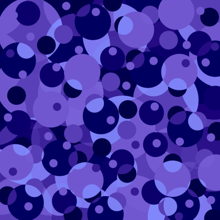 Blue lilac violet dots and circles on a vintage background. Decorative ornamental pattern of round elements. Geometric ornament. Space for creative ideas and graphic design.の写真素材