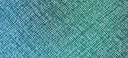 Blue green background with fabric texture. Space for creative ideas and graphic design. grunge texture. Checkered background of diagonal colored lines.の写真素材