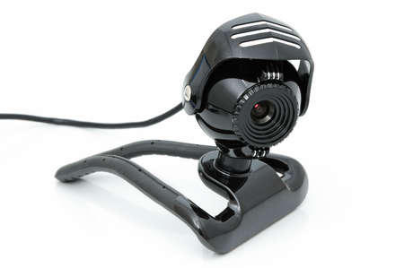 Webcamera for internet video-conference on a white background