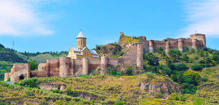 Ancient fortress Narikala on the hill, in the center of old Tbilisi  Georgia