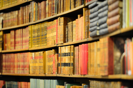 Old books in library
