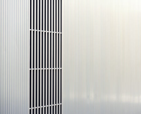 Detail of metal facadeの写真素材