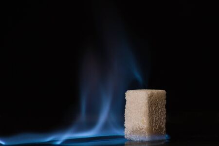 Burning sugarの写真素材